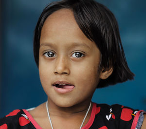 Close-up lovely indian smile