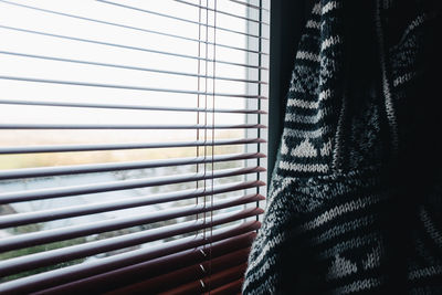 Close-up of window at home