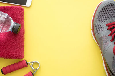 High angle view of sunglasses on table