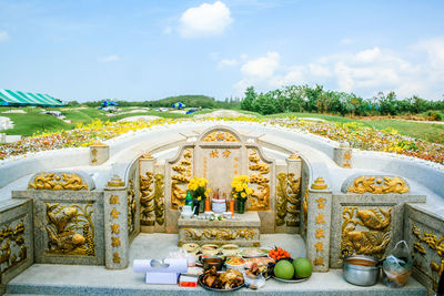 Temple against sky