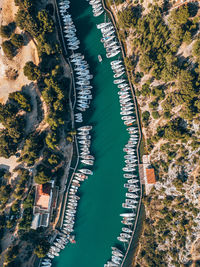 High angle view of cityscape