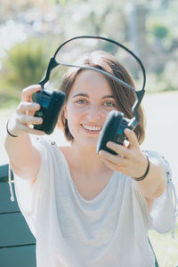 Young woman using mobile phone