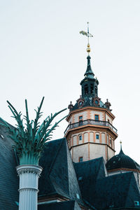 Low angle view of traditional building against sky