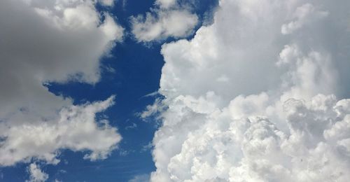 Low angle view of clouds in sky