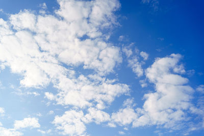 Low angle view of clouds in sky