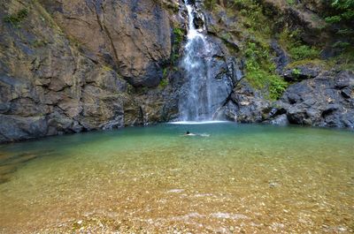 View of waterfall