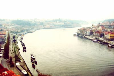 Boats in harbor