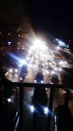 City street at night
