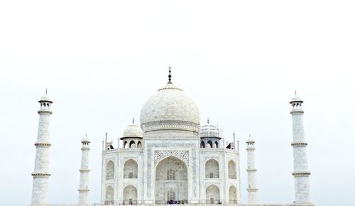View of historic building against clear sky