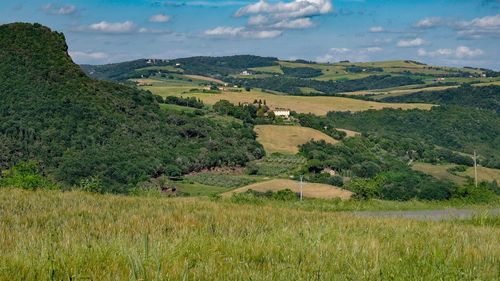 Scenic view of landscape against sky