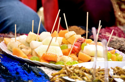 Close-up of food in plate