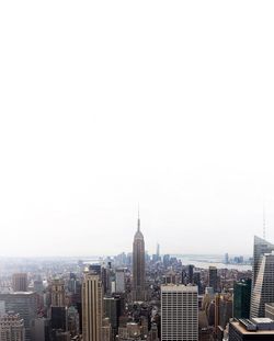 City skyline with modern buildings in background