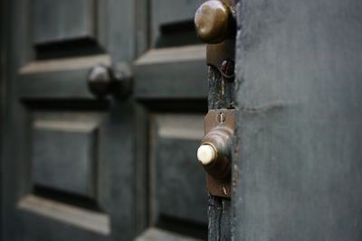 Close-up of old door