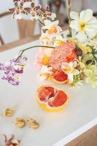 Close-up of fruits on table