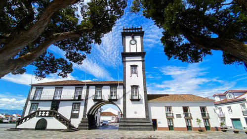 Low angle view of building against sky