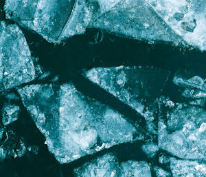 Full frame shot of frozen sea