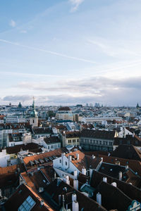 High angle view of cityscape