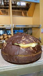 Close-up of ice cream in store