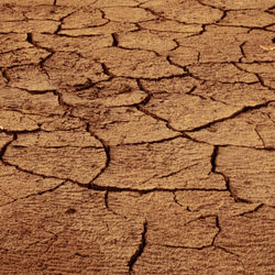 Full frame shot of cracked land