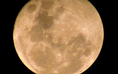 Low angle view of moon in sky