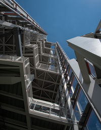 Low angle view of built structure against sky