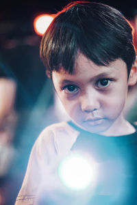 Close-up portrait of boy