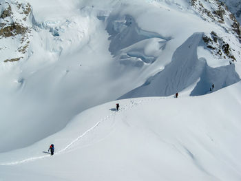 Scenic view of snowcapped mountain