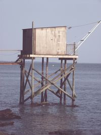 Pier in sea