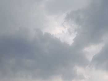 Low angle view of cloudy sky