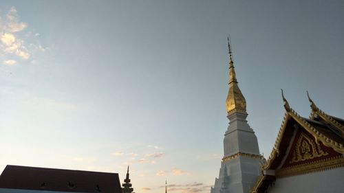 Low angle view of buildings against sky