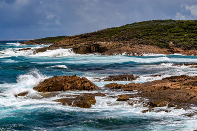 Scenic view of sea against sky