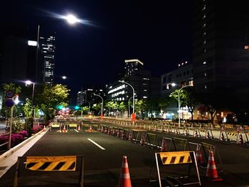 City street at night