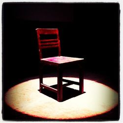 Close-up of empty bench