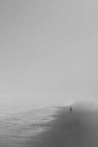 Fog in beach