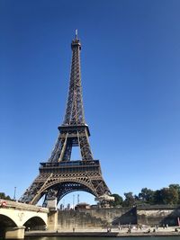 Low angle view of eiffel tower, paris