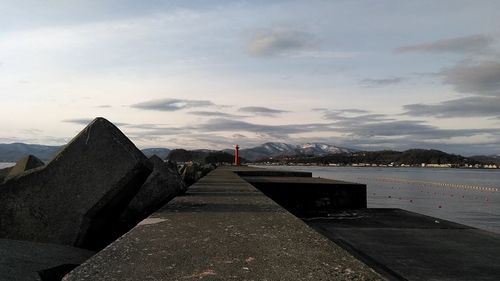 View of building against cloudy sky