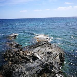 Scenic view of sea against sky