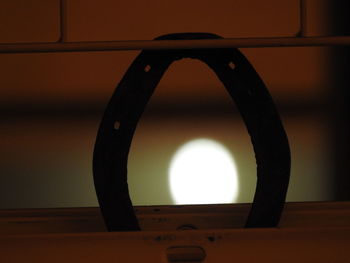 Close-up of illuminated lamp