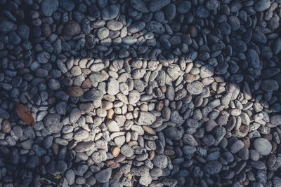 Full frame shot of pebbles