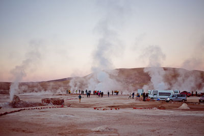 Group of people on the ground
