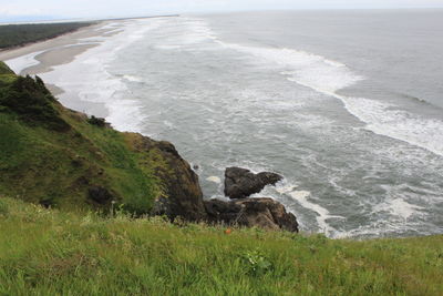 Scenic view of sea shore