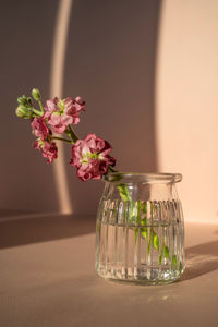 Beautiful abstract background with flowers and vases.