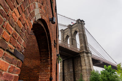 Low angle view of arch bridge