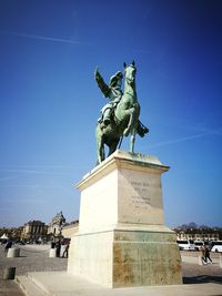 Low angle view of statue