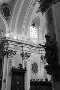 Low angle view of ceiling of cathedral