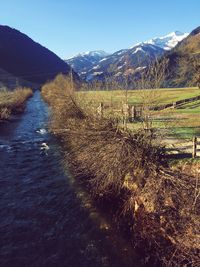 Scenic view of landscape against sky