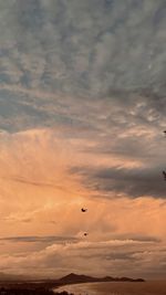 Scenic view of dramatic sky during sunset