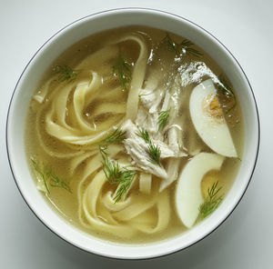 Close-up of soup in bowl