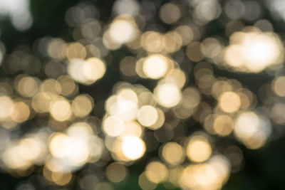 Defocused image of illuminated lights