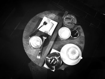 Coffee cup on table